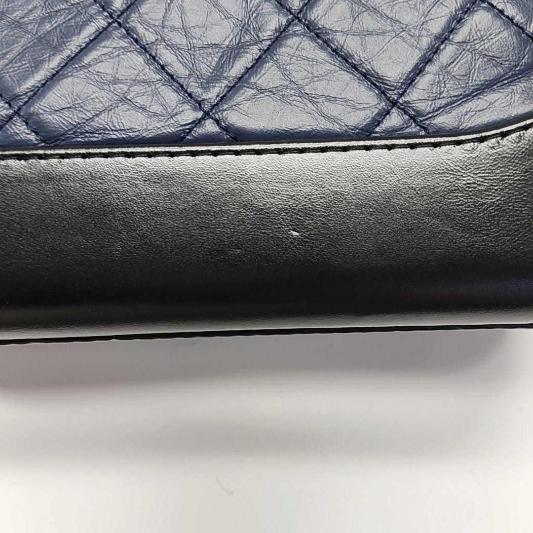 GABRIELLE Small Quilted Calfskin Blue