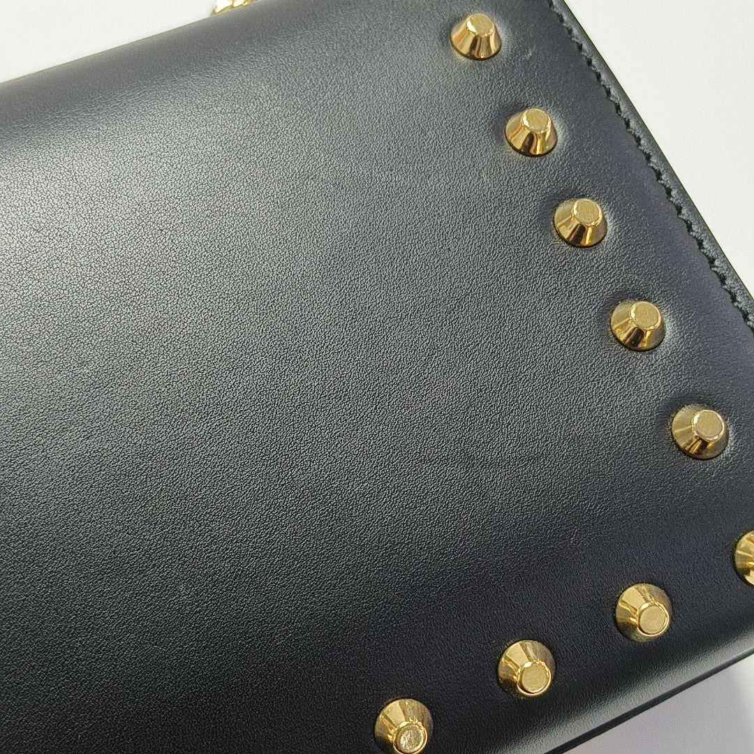 Padlock Small Calfskin Black