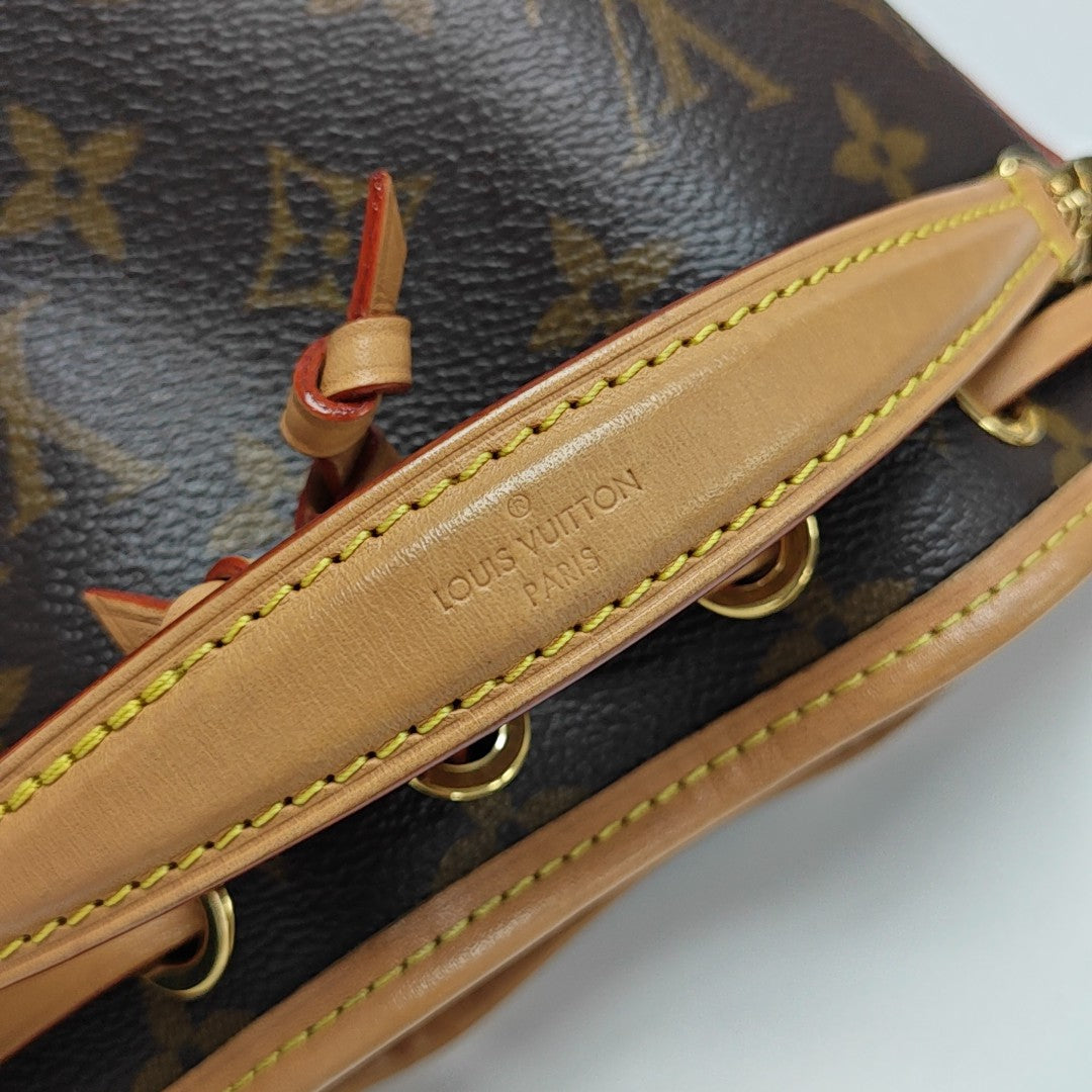 NOÉ Nano Monogram Coated Canvas Brown