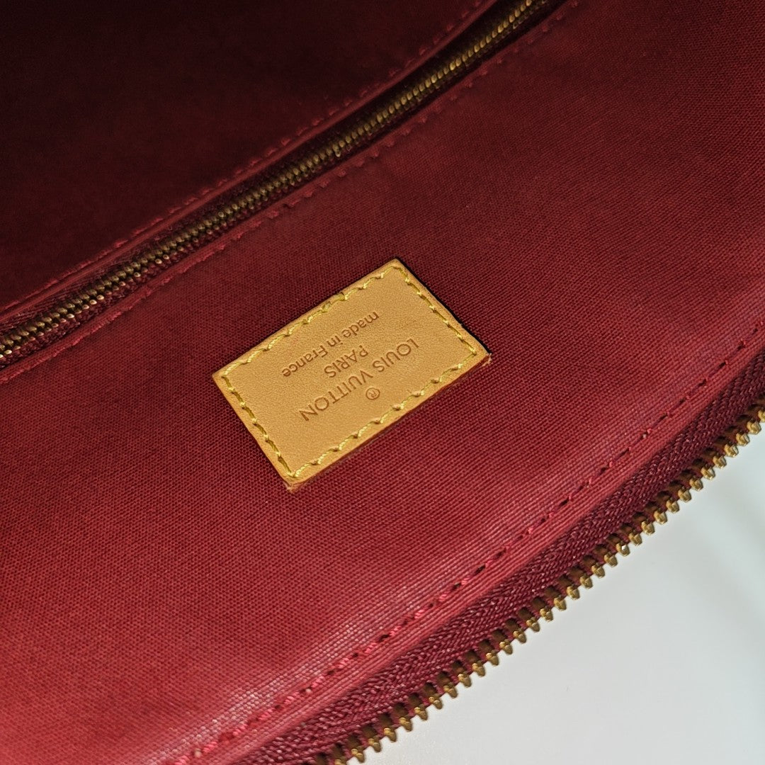 LOCKIT Monogram Patent Leather Red