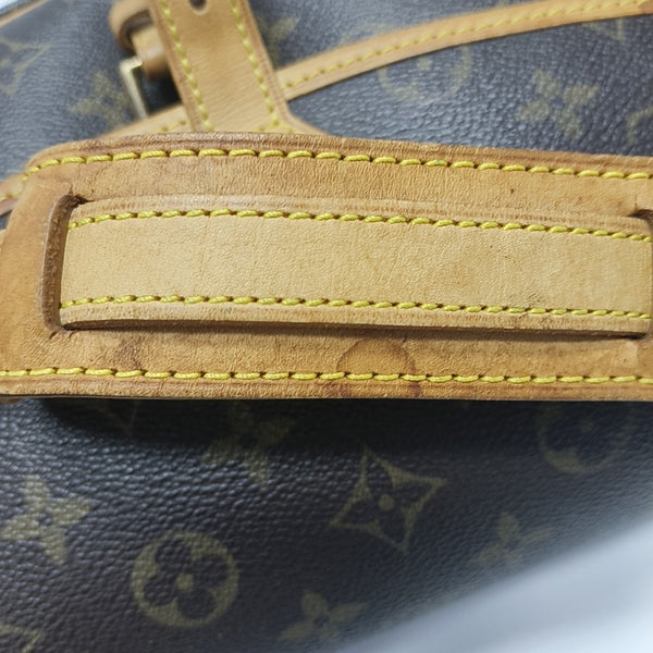 SOLOGNE PM Monogram Coated Canvas Brown