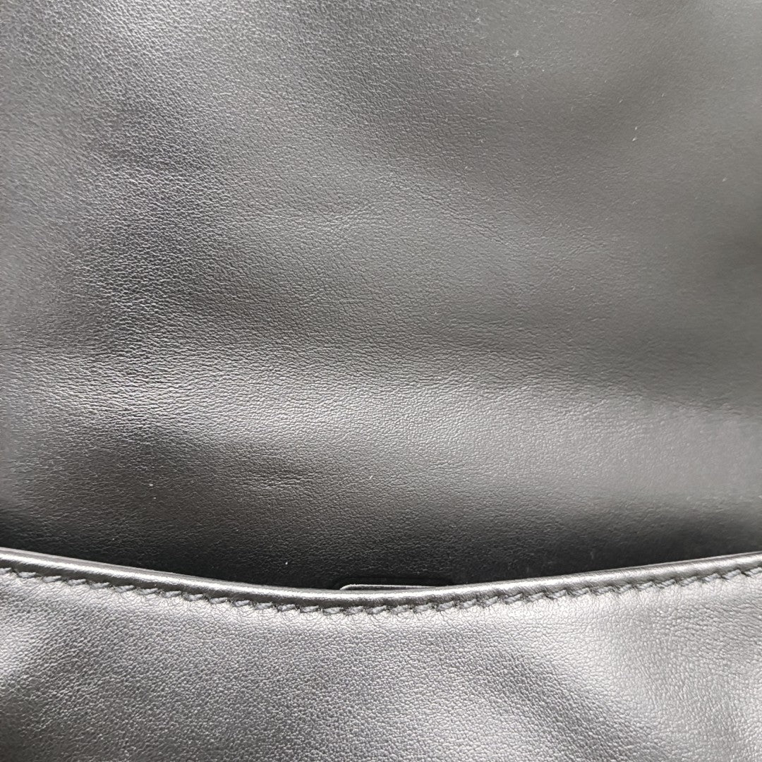 Calfskin Shoulder Bag Black
