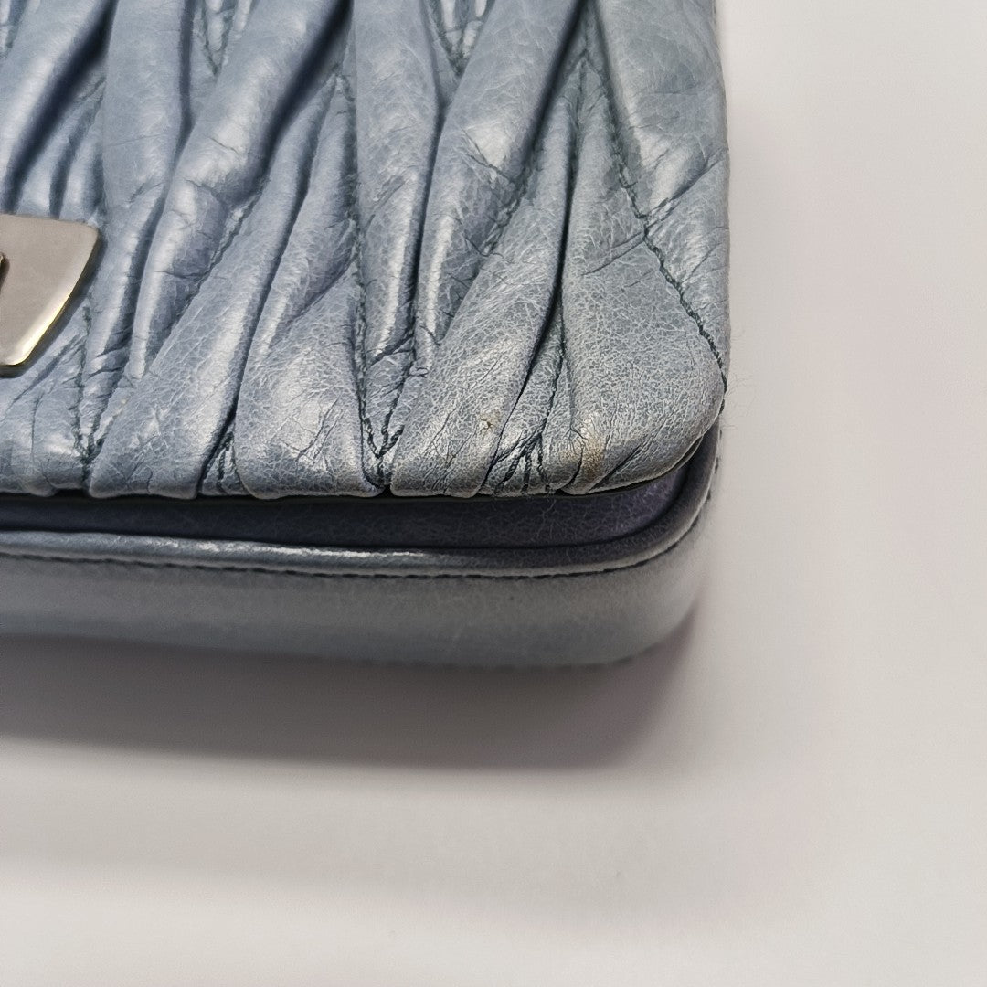 Matelassé Mini Lambskin Blue