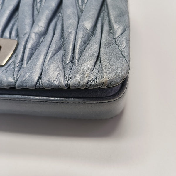 Matelassé Mini Lambskin Blue