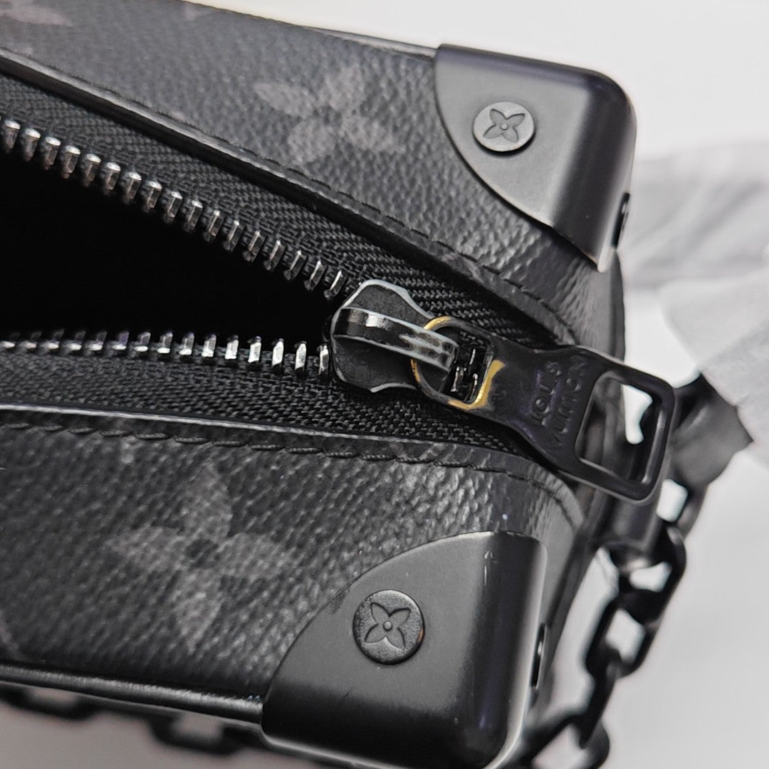 SOFT TRUNK Mini Monogram Coated Canvas Black