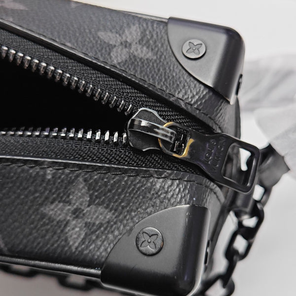 SOFT TRUNK Mini Monogram Coated Canvas Black