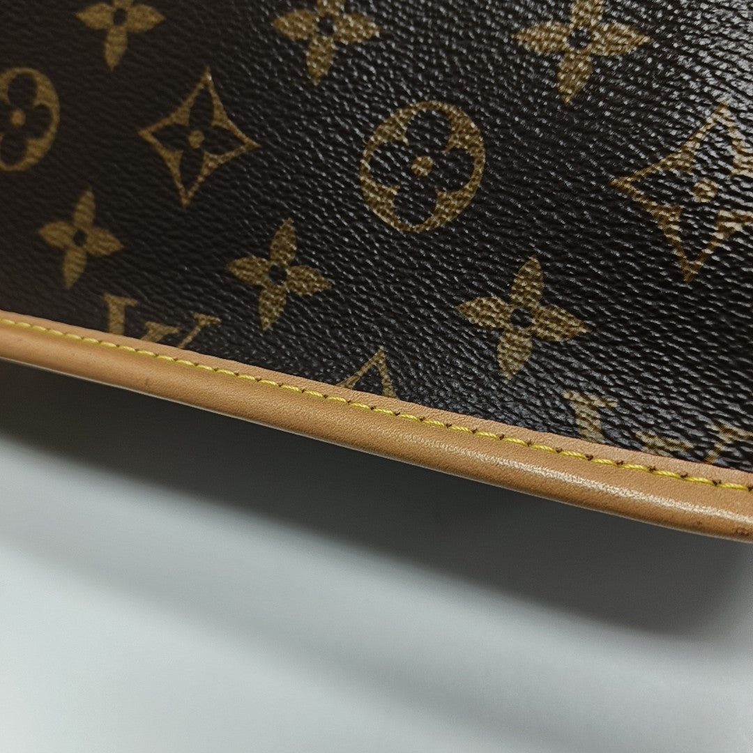 DIANE Monogram Coated Canvas Brown