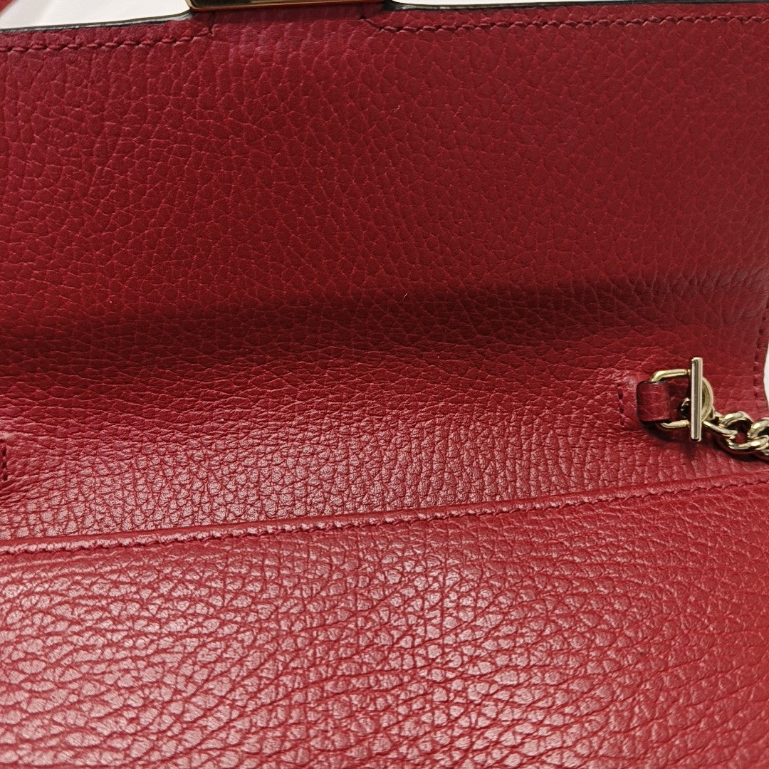 Calfskin Shoulder Bag Red