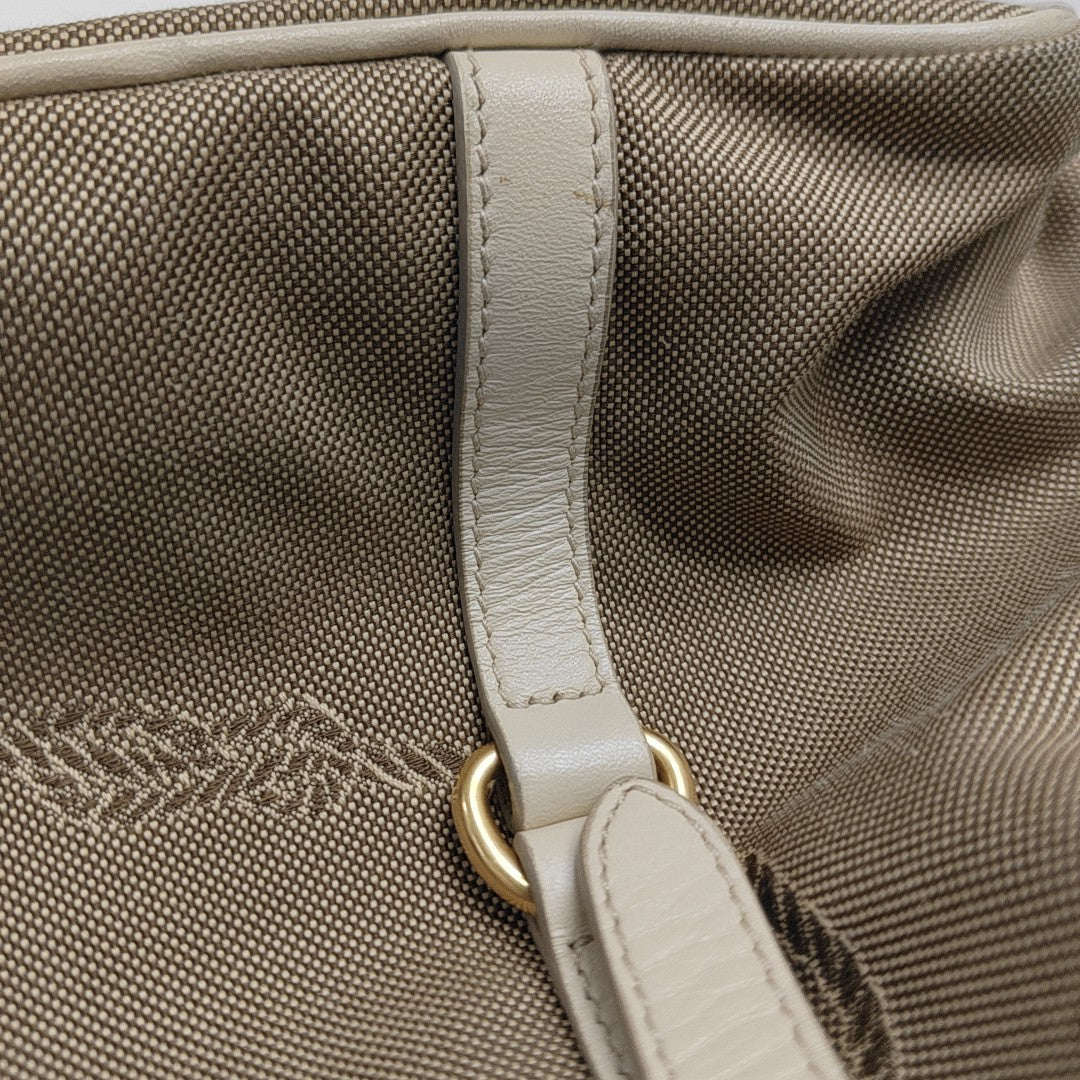 Canvas Shoulder Bag Brown
