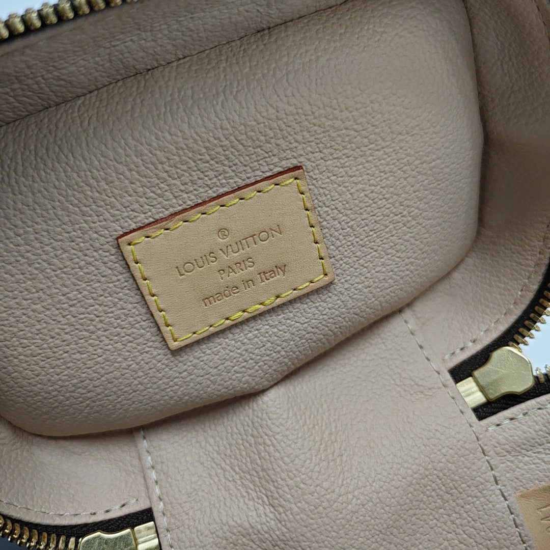 NICE Super Mini Monogram Coated Canvas Brown