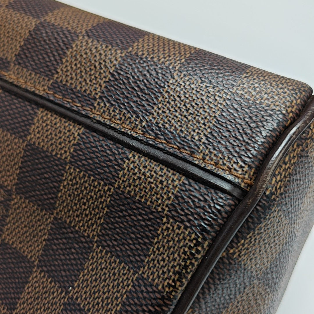 DUOMO Damier Ebene Coated Canvas Brown