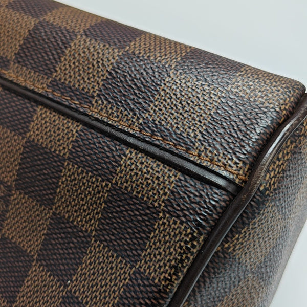 DUOMO Damier Ebene Coated Canvas Brown