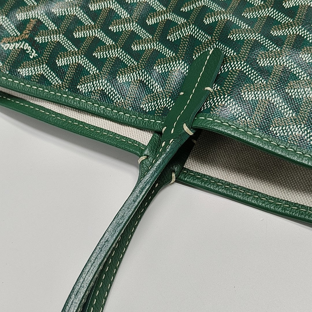 Saint Louis PM Coated Canvas Green