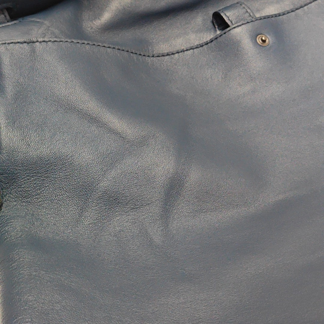 Calfskin Shoulder Bag Blue