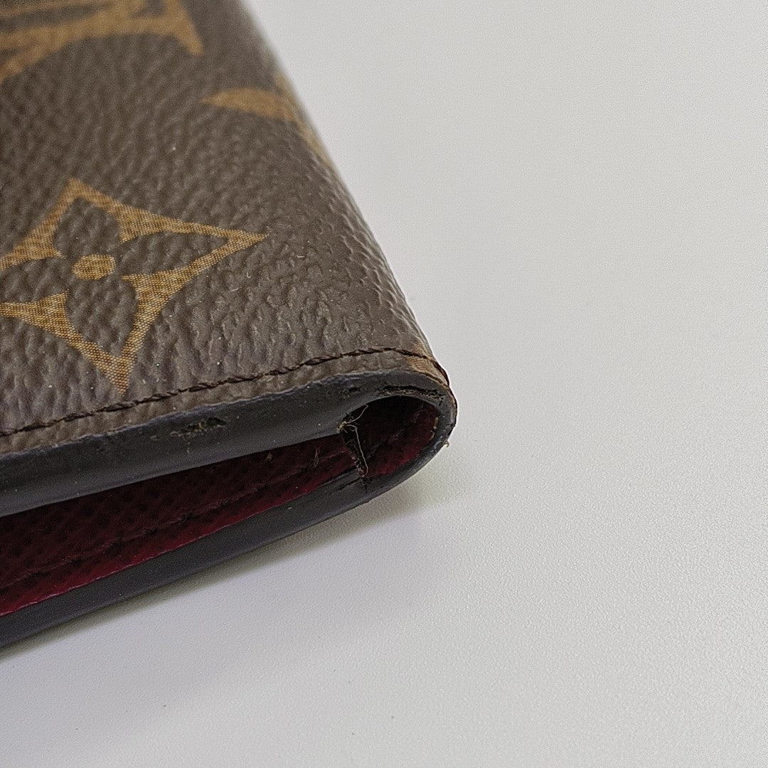 EMILIE Monogram Coated Canvas Brown Wallet