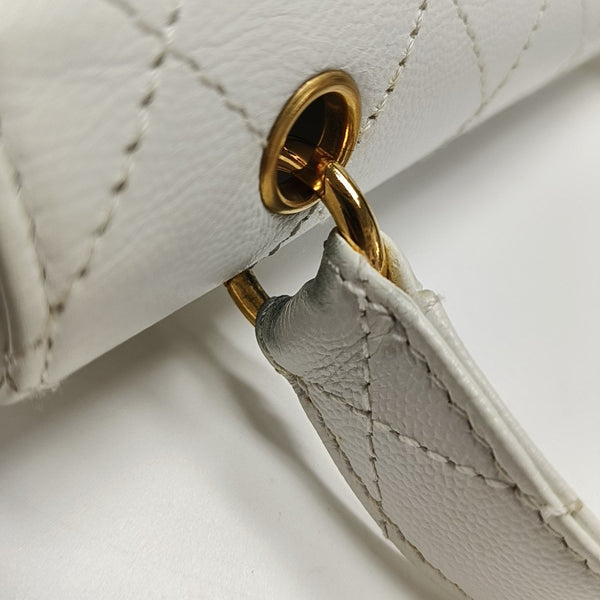 Quilted Calfskin White