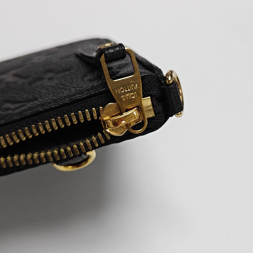 EASY POUCH ON STRAP Monogram Calfskin Black