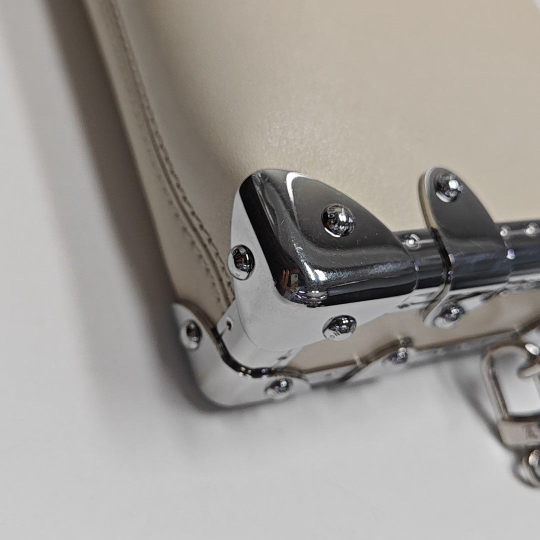 SIDE TRUNK Calfskin White