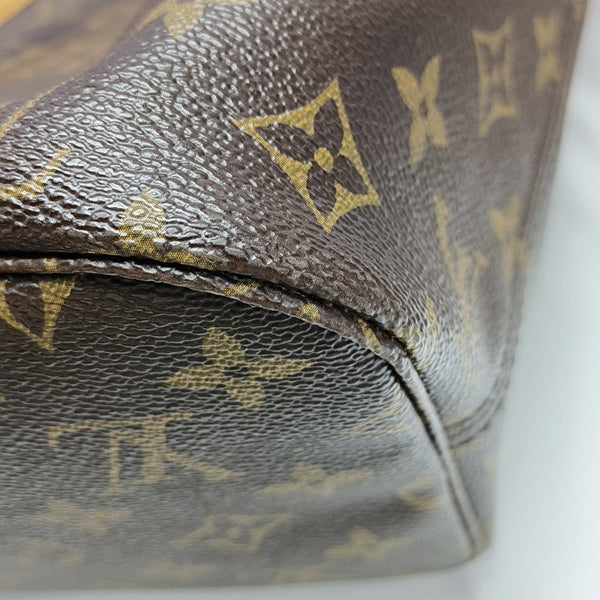 NEVERFULL MM Monogram Coated Canvas Brown
