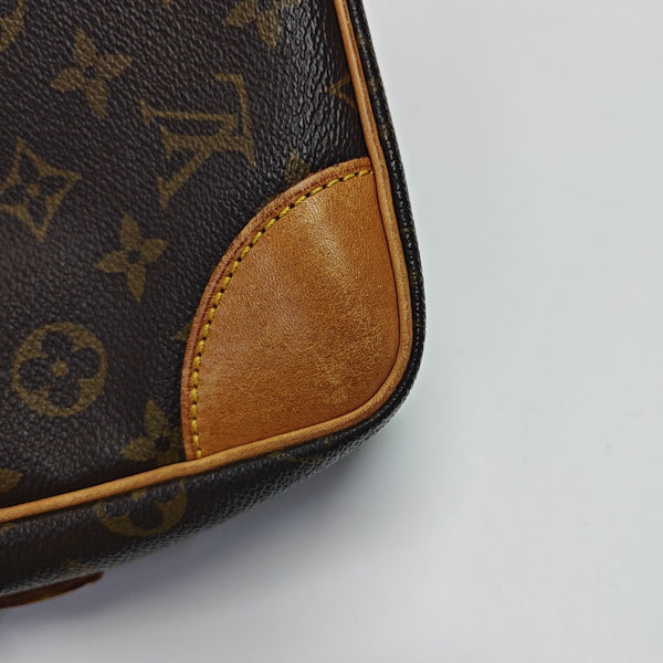 VINTAGE TROCADERO 30 Monogram Coated Canvas Brown