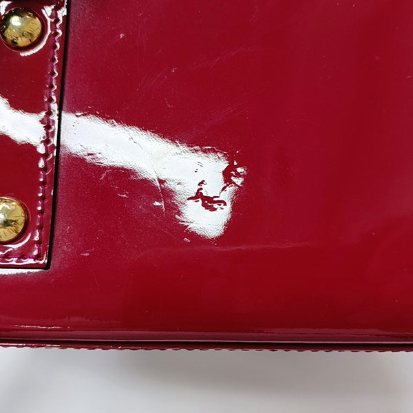 ALMA BB Monogram Patent Leather Red