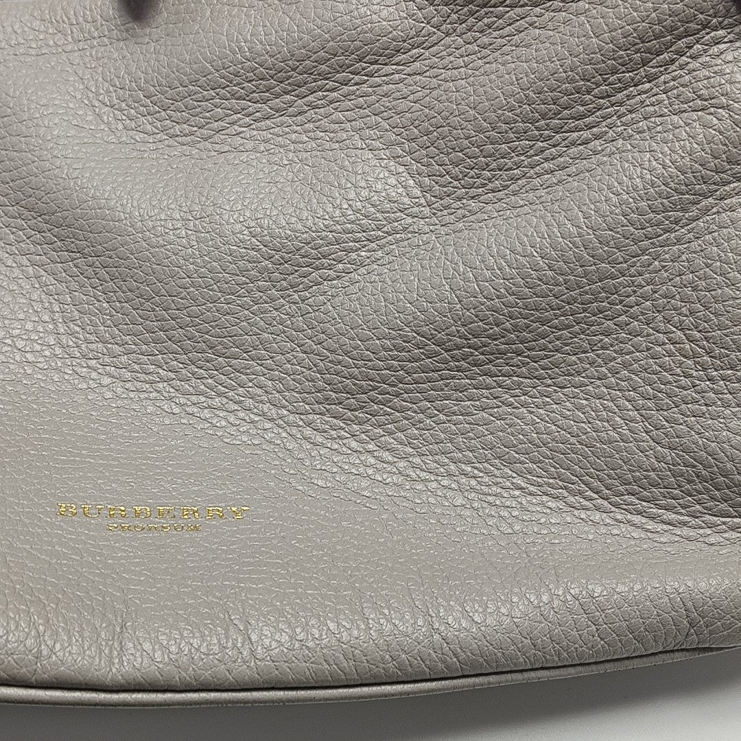 Calfskin Shoulder Bag Gray