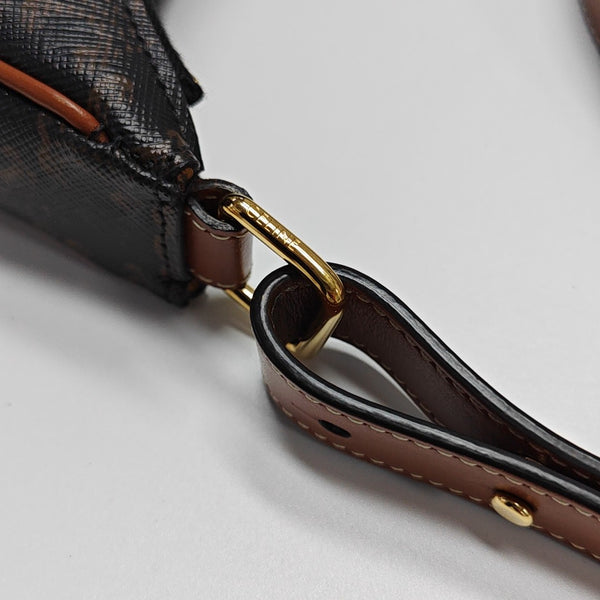 Authenticated pre-owned  AVA Coated Canvas Brown - Top Handle Bag at Looply