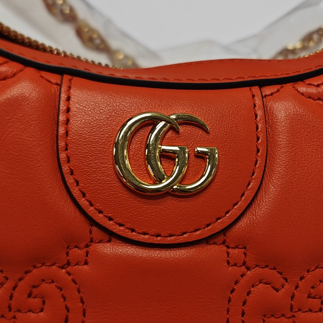 Calfskin Top Handle Bag Orange