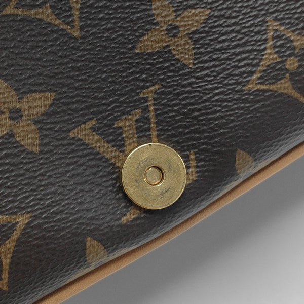 DIANE Monogram Coated Canvas Brown