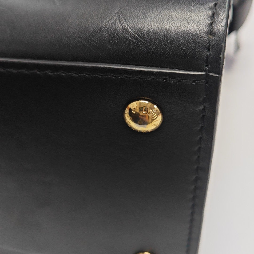 VERY MM Monogram Calfskin Black