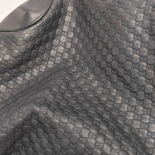 Monogram Calfskin Top Handle Bag Black