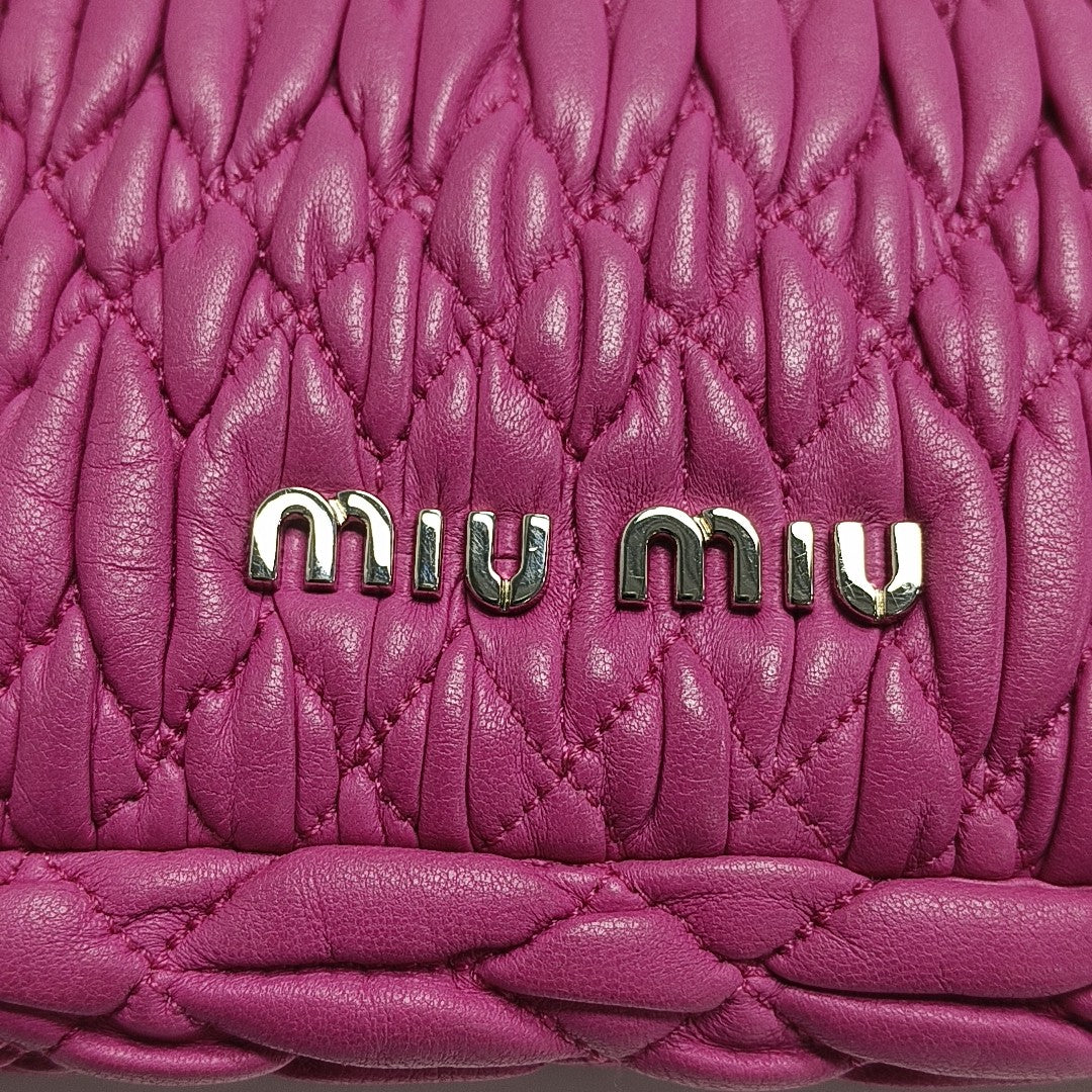 Crystal Quilted Lambskin Pink