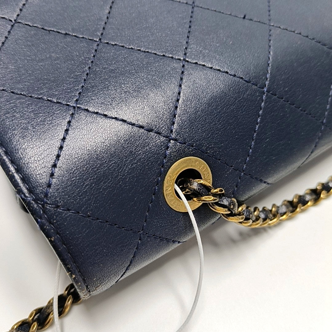 Quilted Lambskin Blue