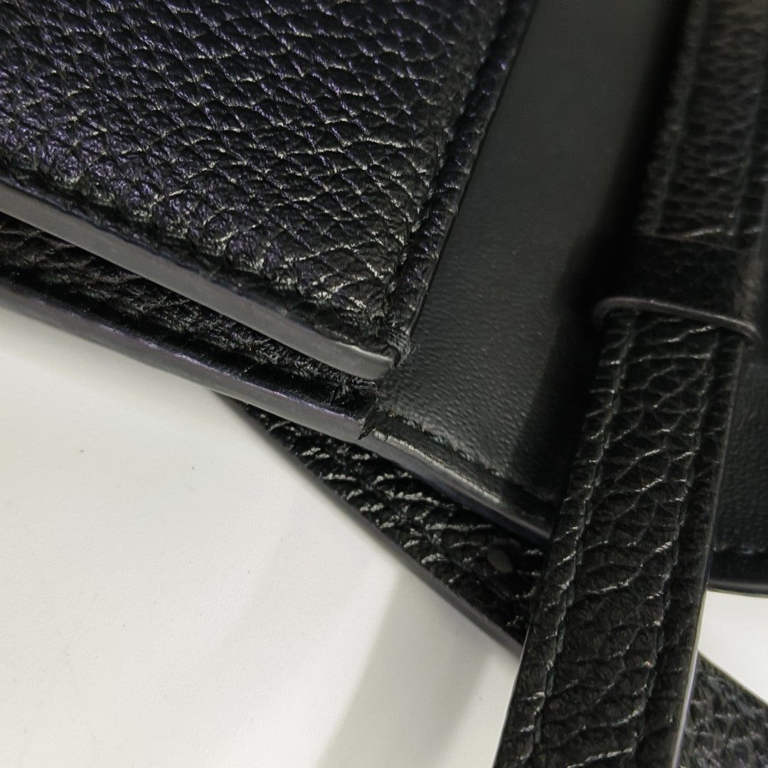 Calfskin Shoulder Bag Black