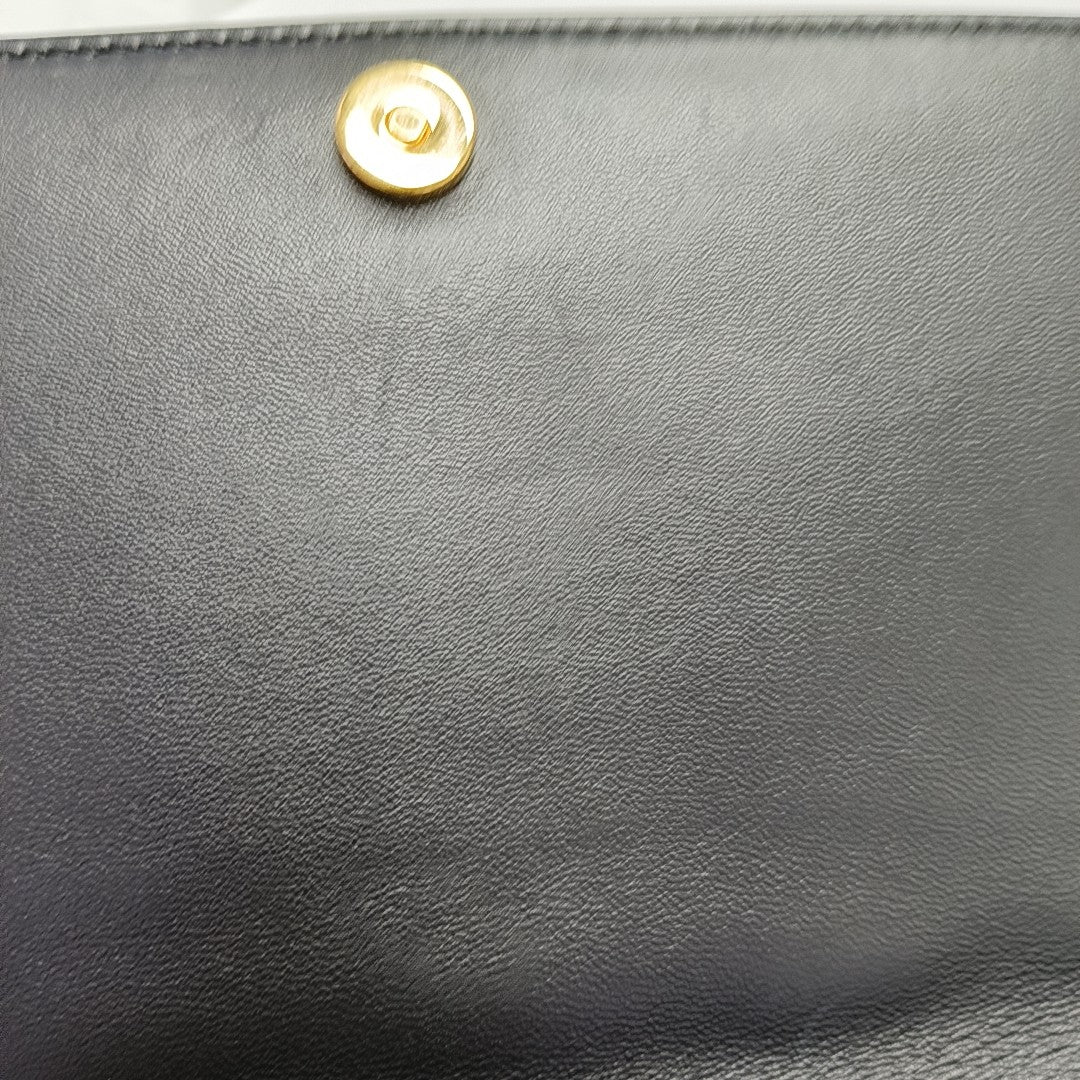 Authenticated pre-owned  Lady Dior Cannage Patent Leather Black Wallet - Wallet at Looply