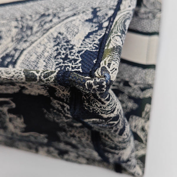 Book Tote Medium Fabric Blue