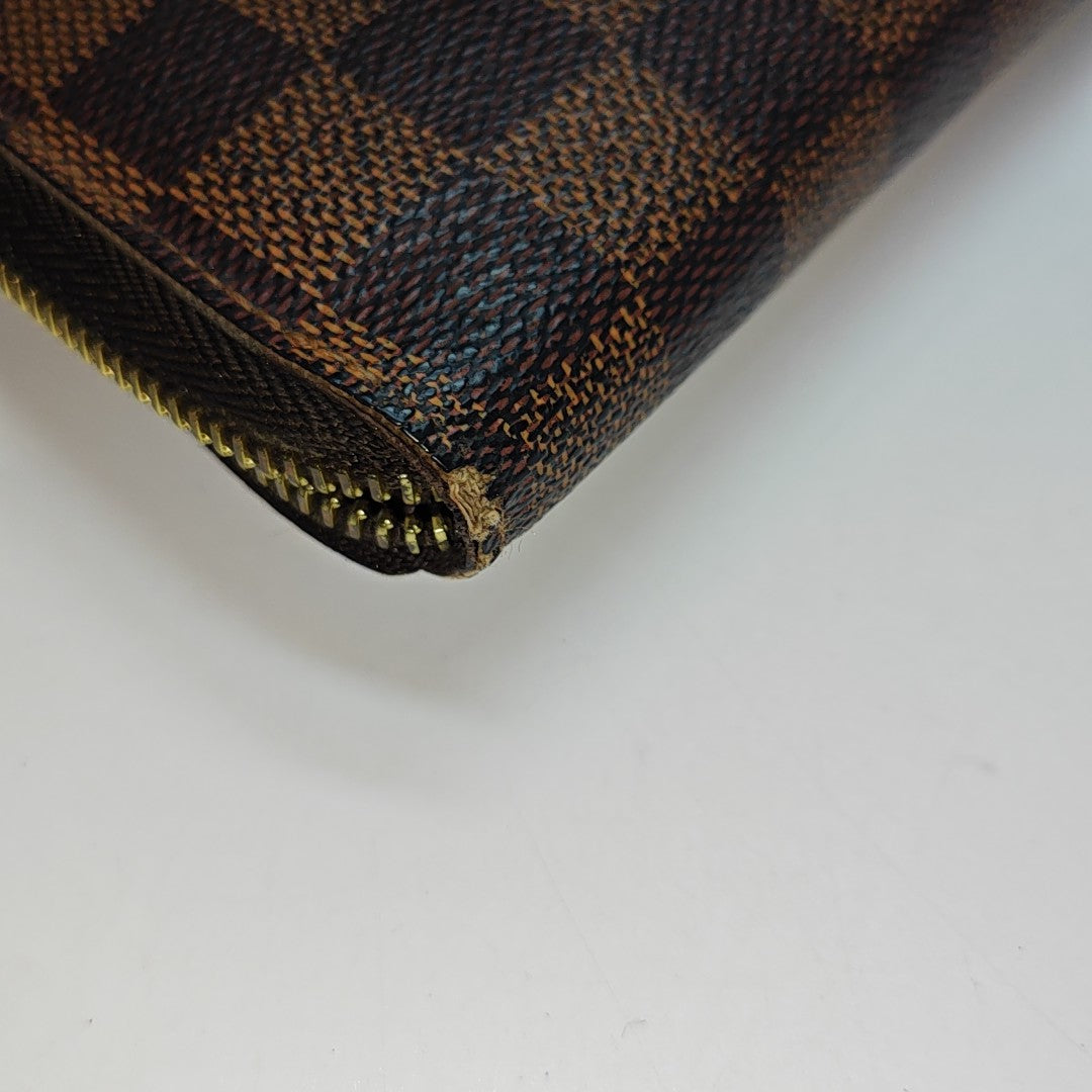 BRAZZA Damier Ebene Coated Canvas Brown