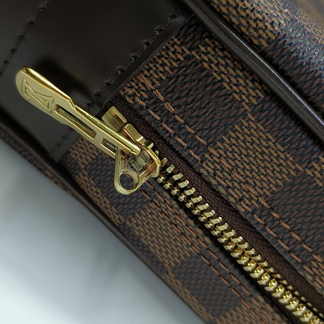 PORTE-DOCUMENTS Damier Ebene Coated Canvas Brown