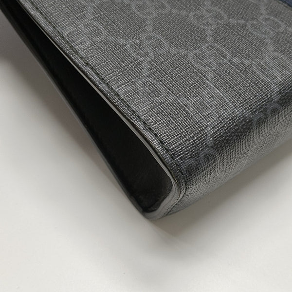 GG Supreme Monogram Coated Canvas Gray