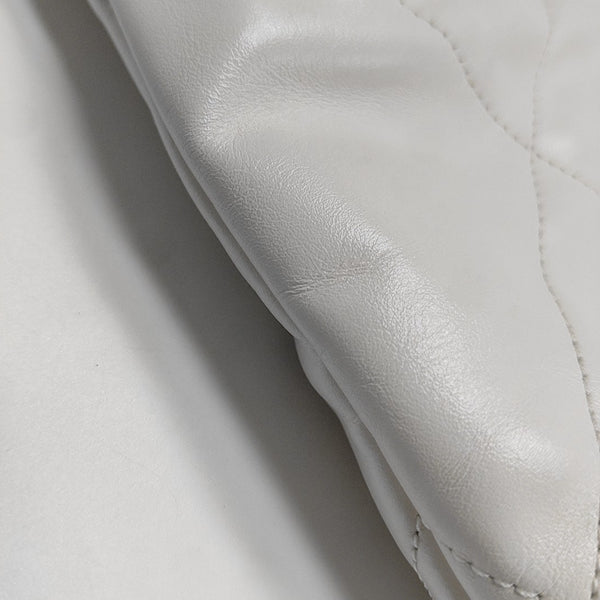 CHANEL 22 Mini Quilted Calfskin White