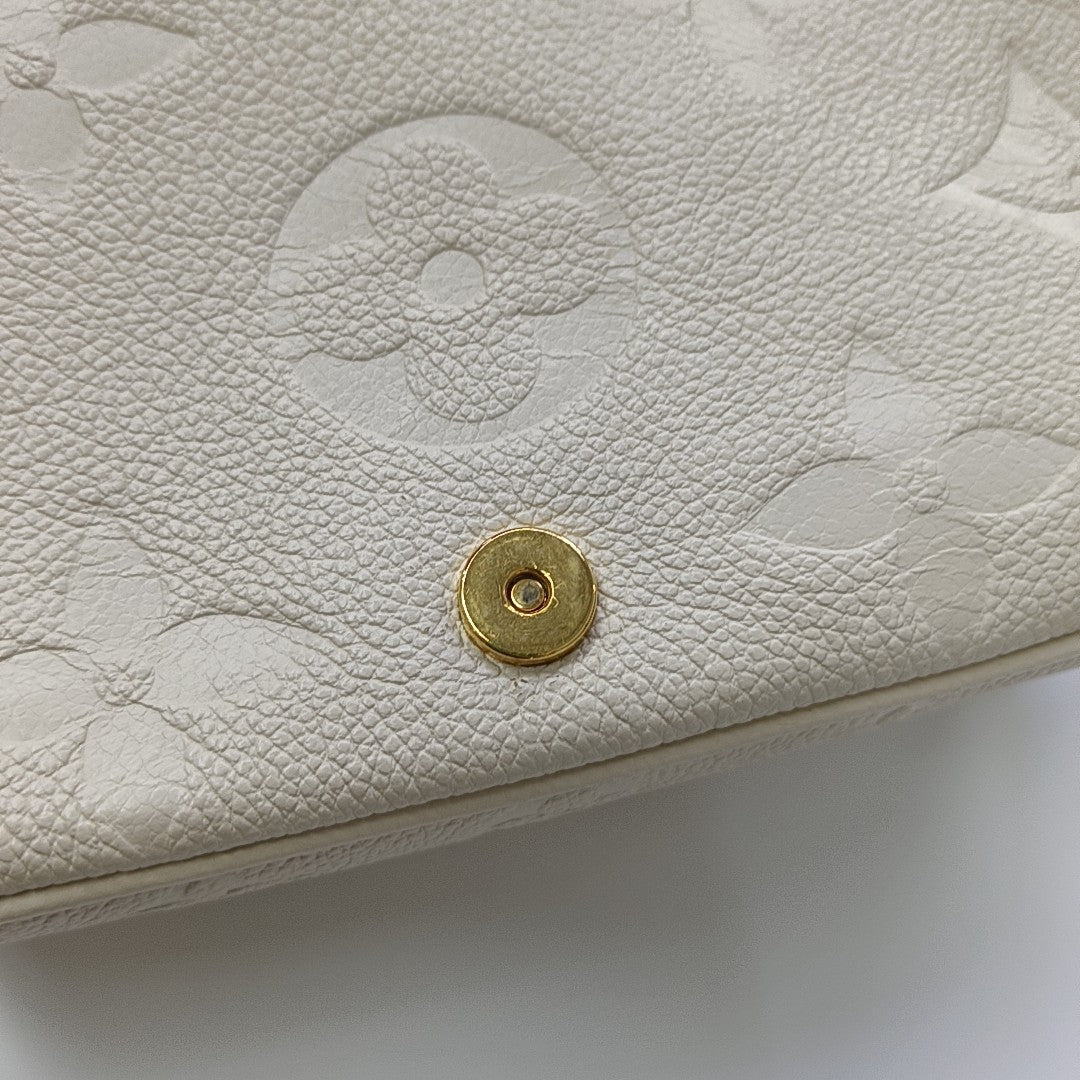 DIANE Monogram Calfskin Beige