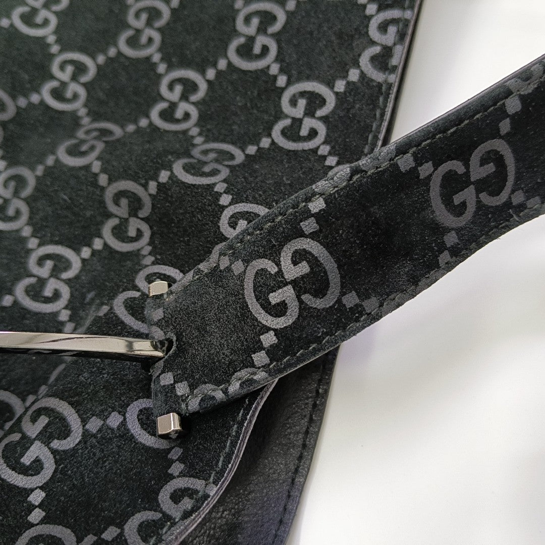 Suede Shoulder Bag Black