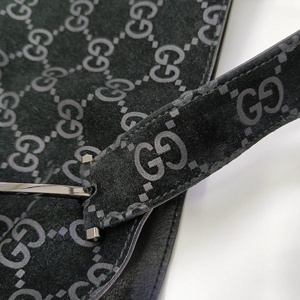 Suede Shoulder Bag Black