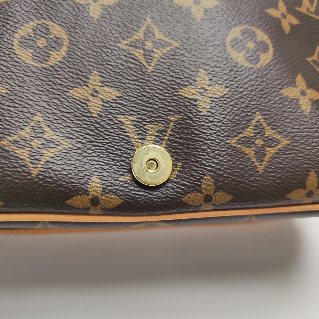 DIANE Monogram Coated Canvas Brown