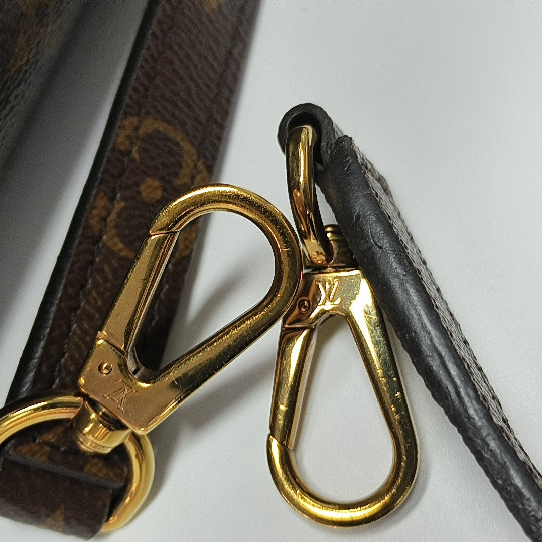 MONTAIGNE Monogram Coated Canvas Brown