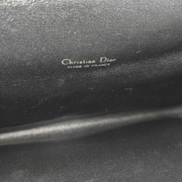 Oblique Canvas Clutch Black