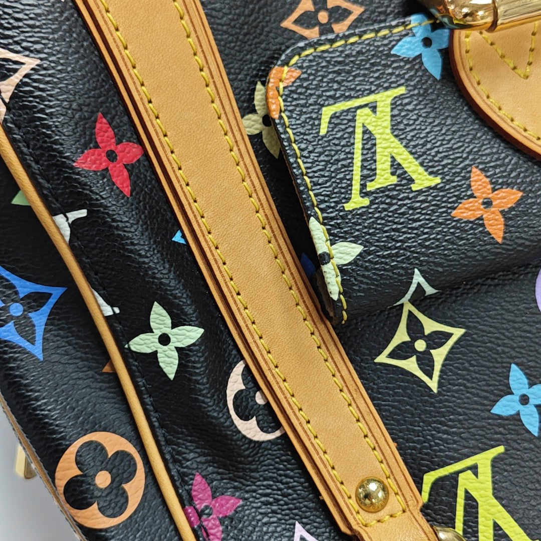 LV × TM PRISCILLA Monogram Coated Canvas Black