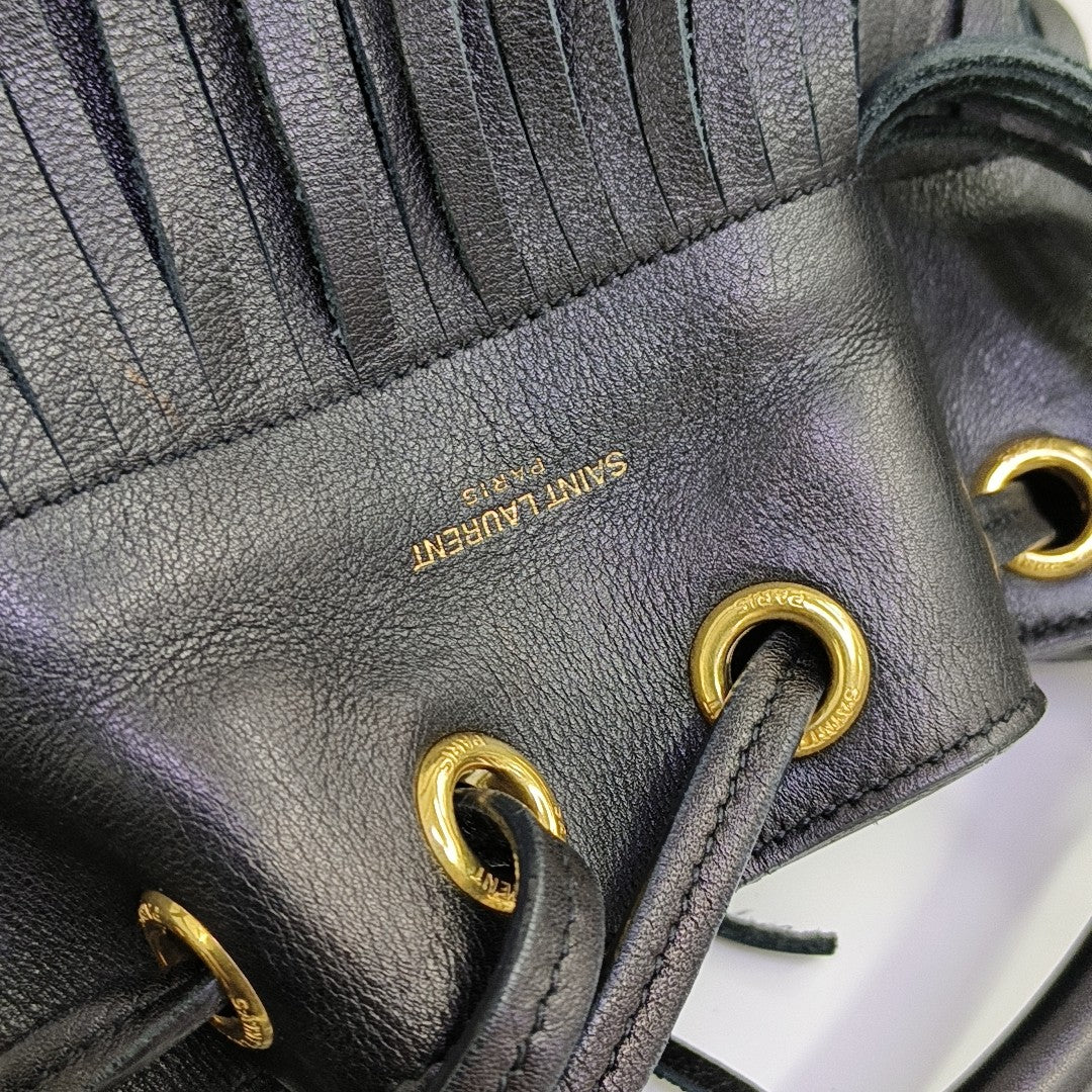 Calfskin Shoulder Bag Black
