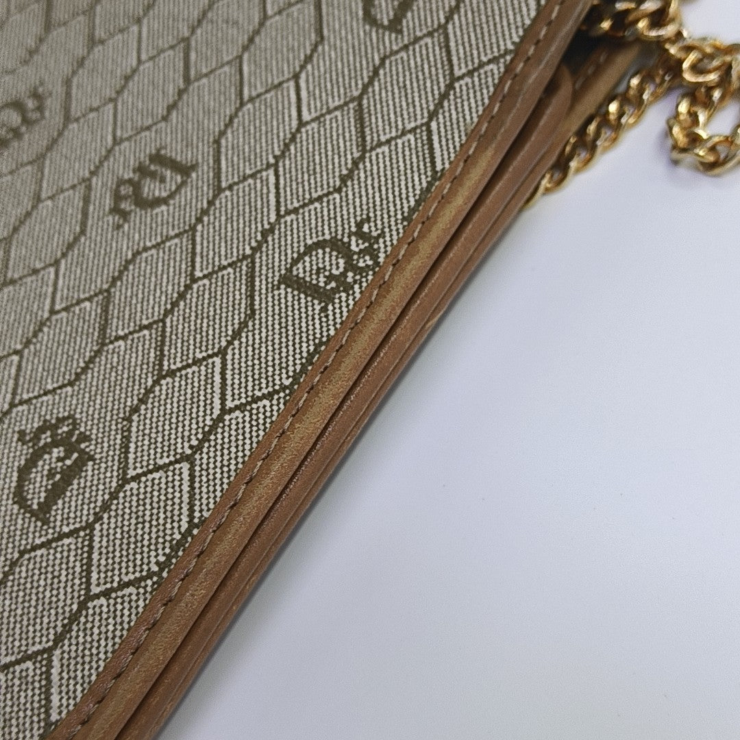 Vintage Honeycomb Coated Canvas Brown