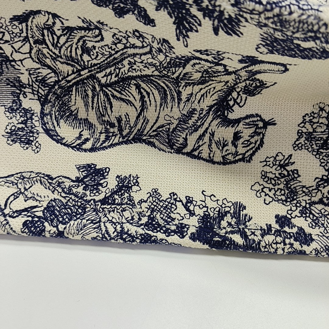 Book Tote Medium Canvas Blue